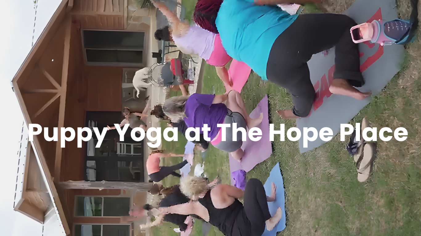 Puppy Yoga at The Hope Place